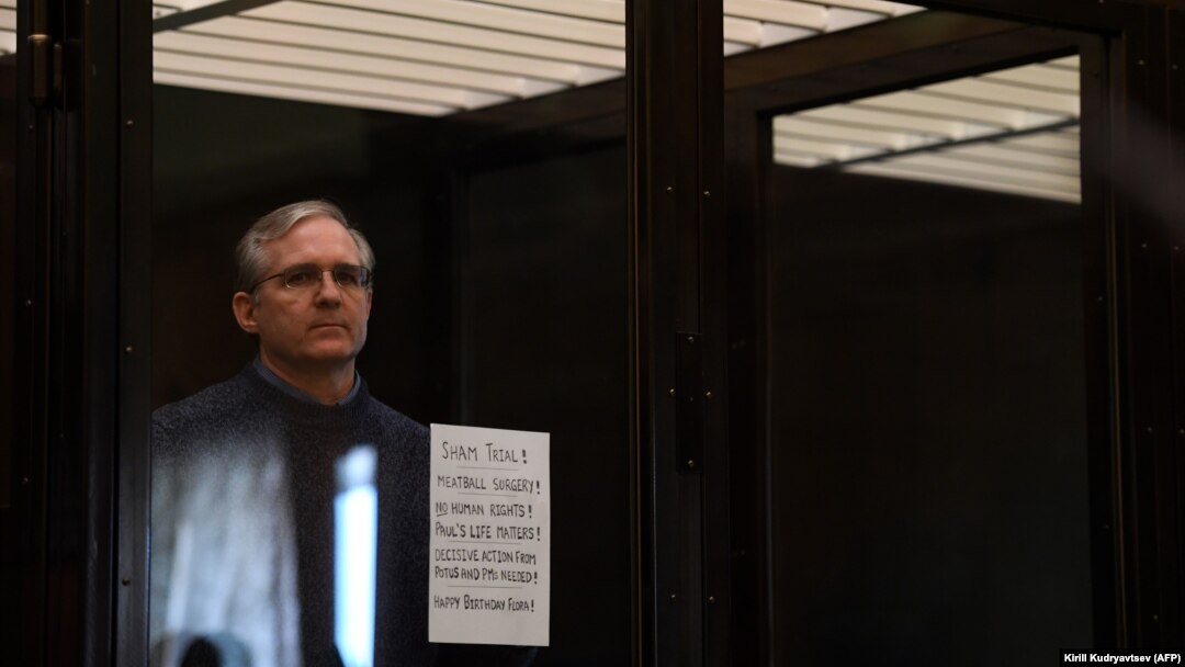 Paul Whelan u iščekivanju presude u sudnici, Moskva, 15. juni